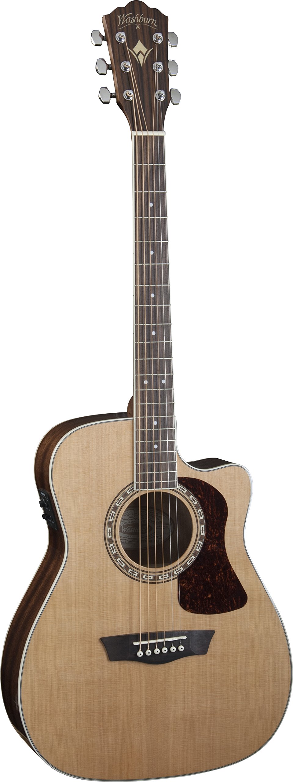 Amazon.com: Washburn Heritage 10 Series HF11SCE Folk Cutaway